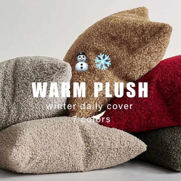 Plush Pillow Cover Cozy Faux Fur Cushion Cover For Sofa Living Room Car 45*45 Decorative Pillows Nordic Home Decor Pillowcase