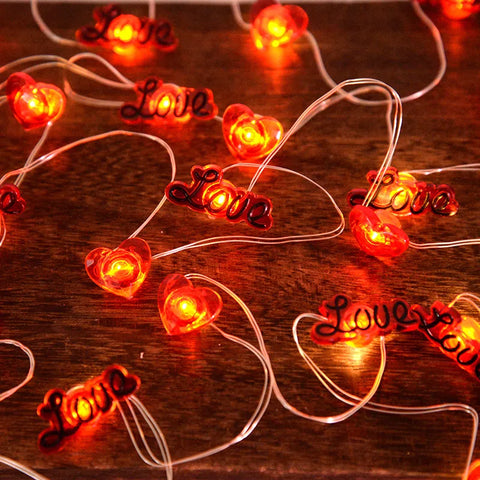 Valentine's Day Fairy String Lights